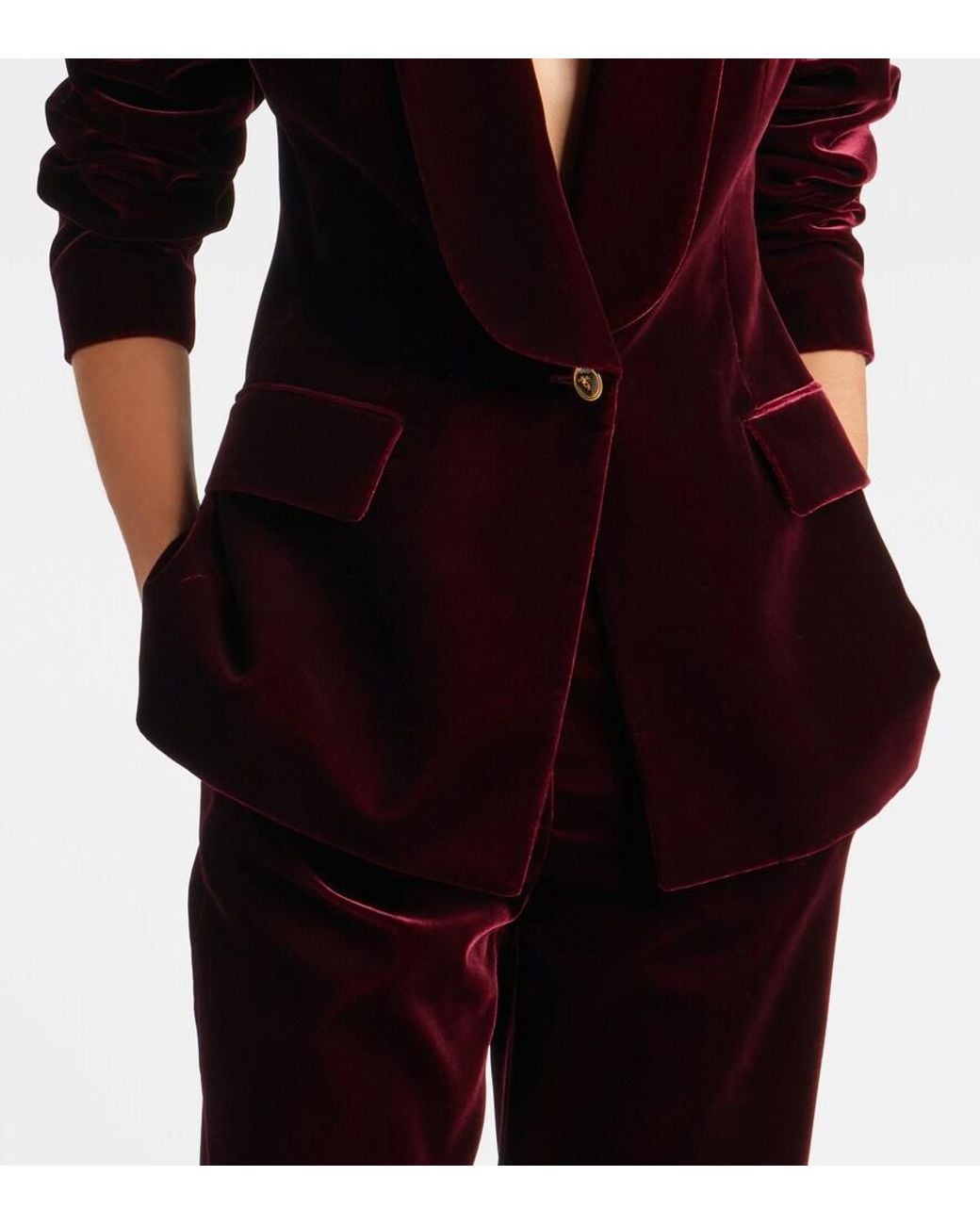 Versace Purple Velvet Blazer