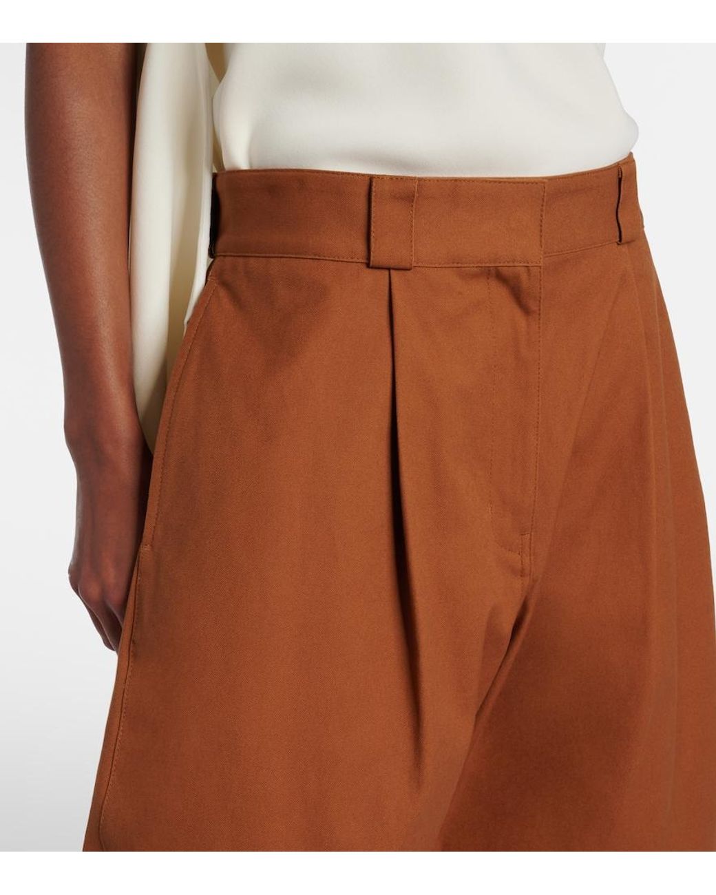 Balenciaga Brown Crepe Balloon Pants