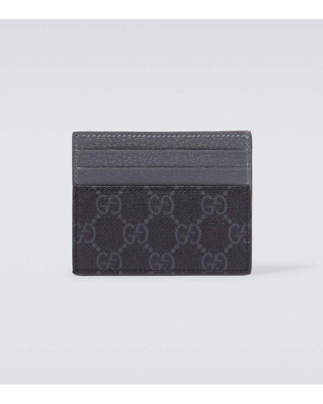 Gucci Blue 'Gg' Card-Holder With Gg Detail for men