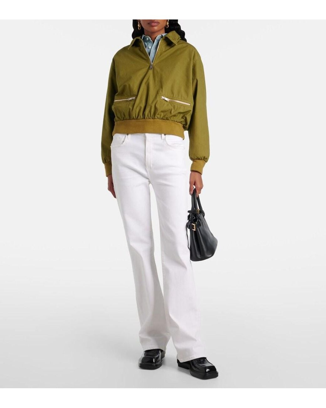 Citizens of Humanity White Lilah High-Rise Bootcut Jeans
