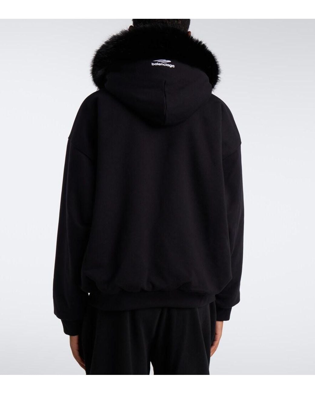 Balenciaga Black Technical Cotton Ski Jacket