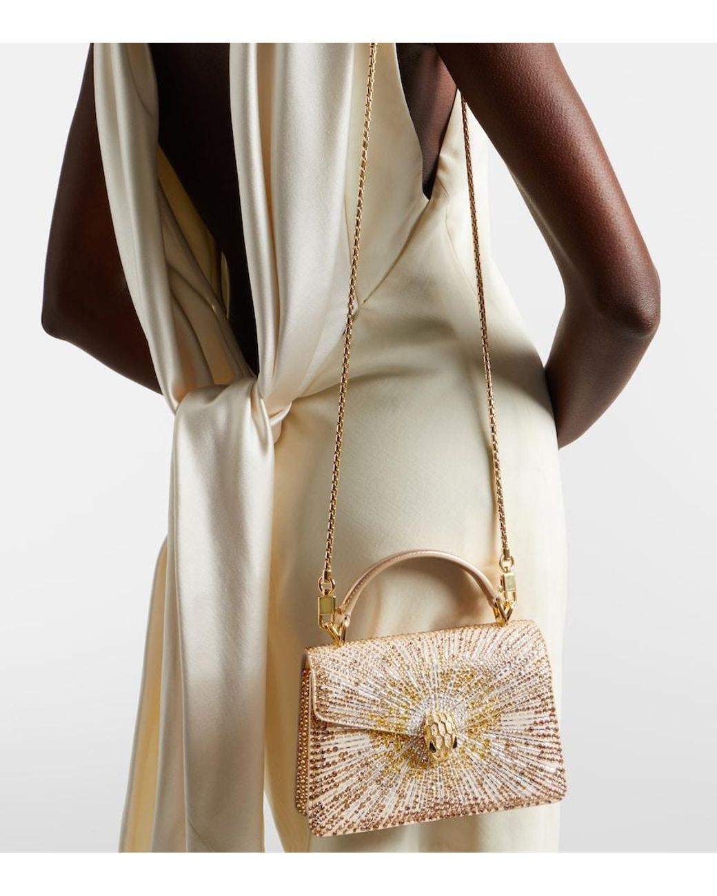 BVLGARI Natural Serpenti Forever Mini Top-Handle Bag