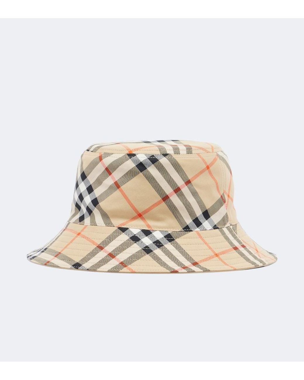 Burberry Natural Ekd Cotton Bucket Hat