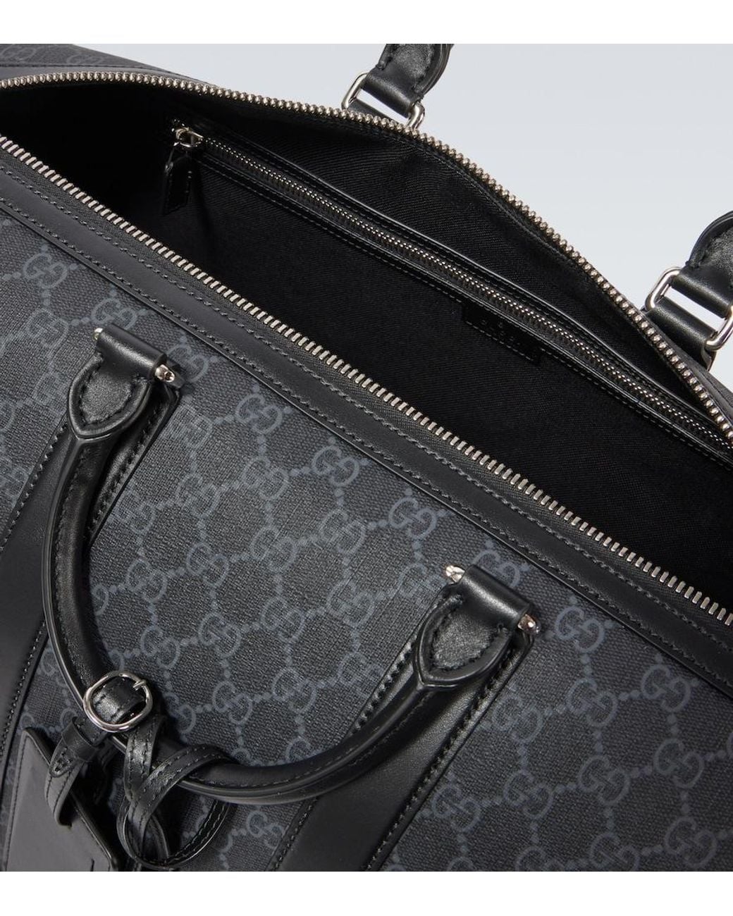 Gucci Black Gg Large Duffle Bag for men