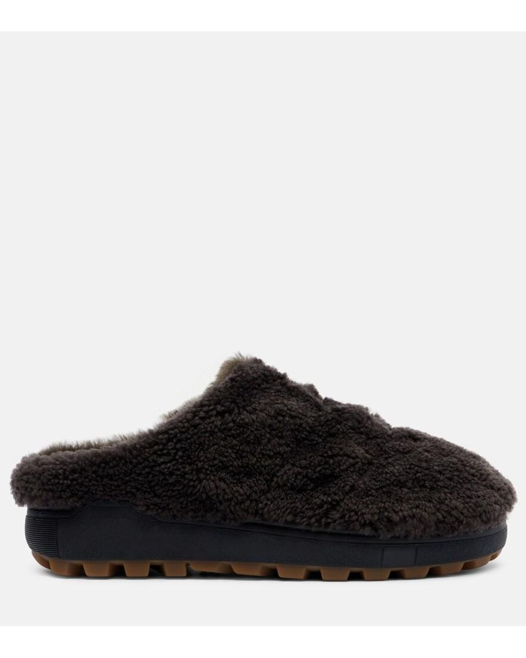Bogner Black Chamonix Shearling Clogs