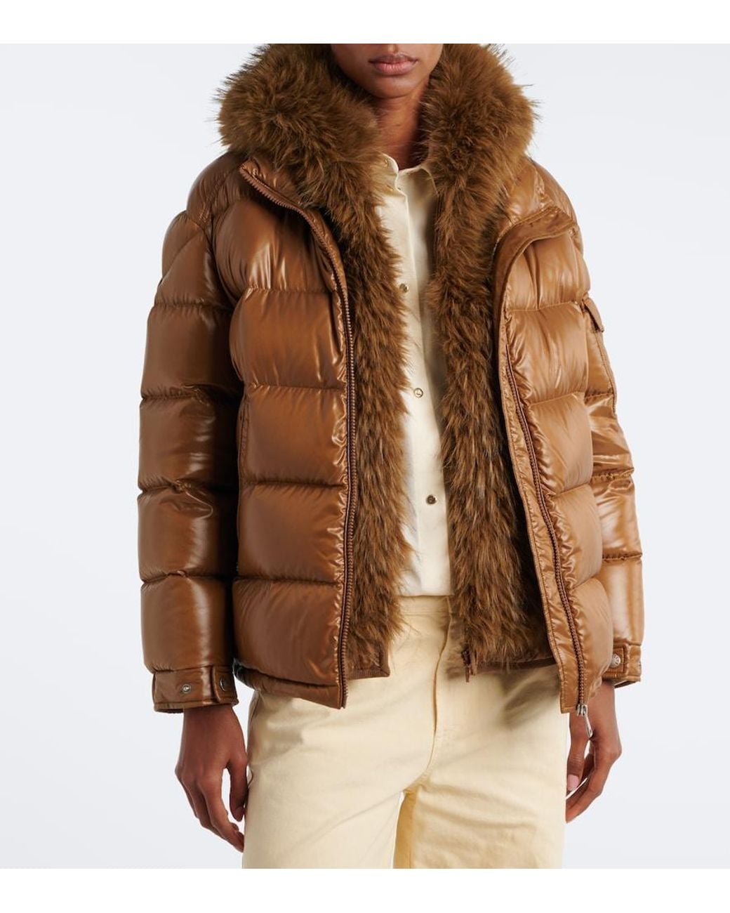 Moncler Brown Hypolais Down Jacket