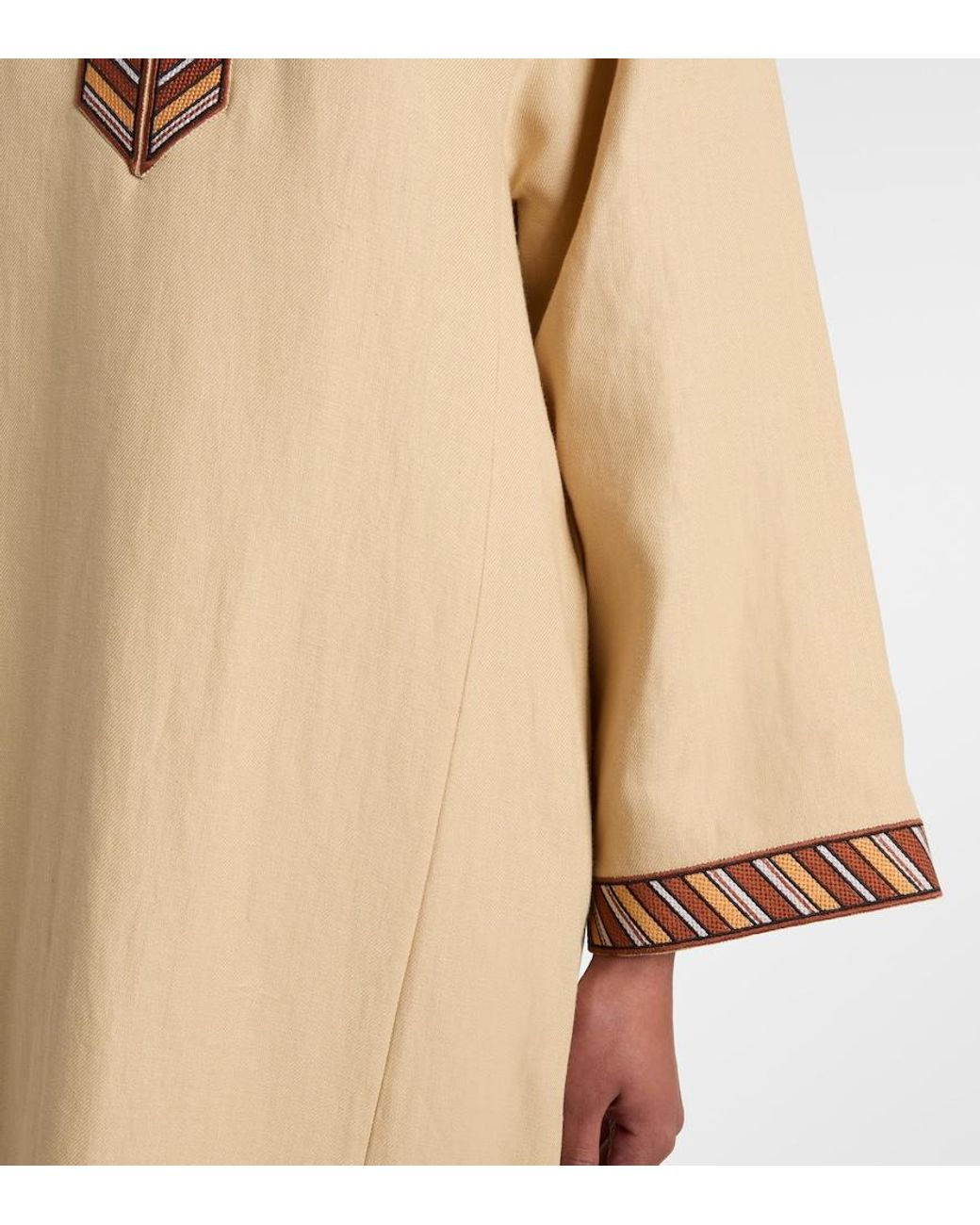 Loro Piana Natural Tilde Cotton Kaftan