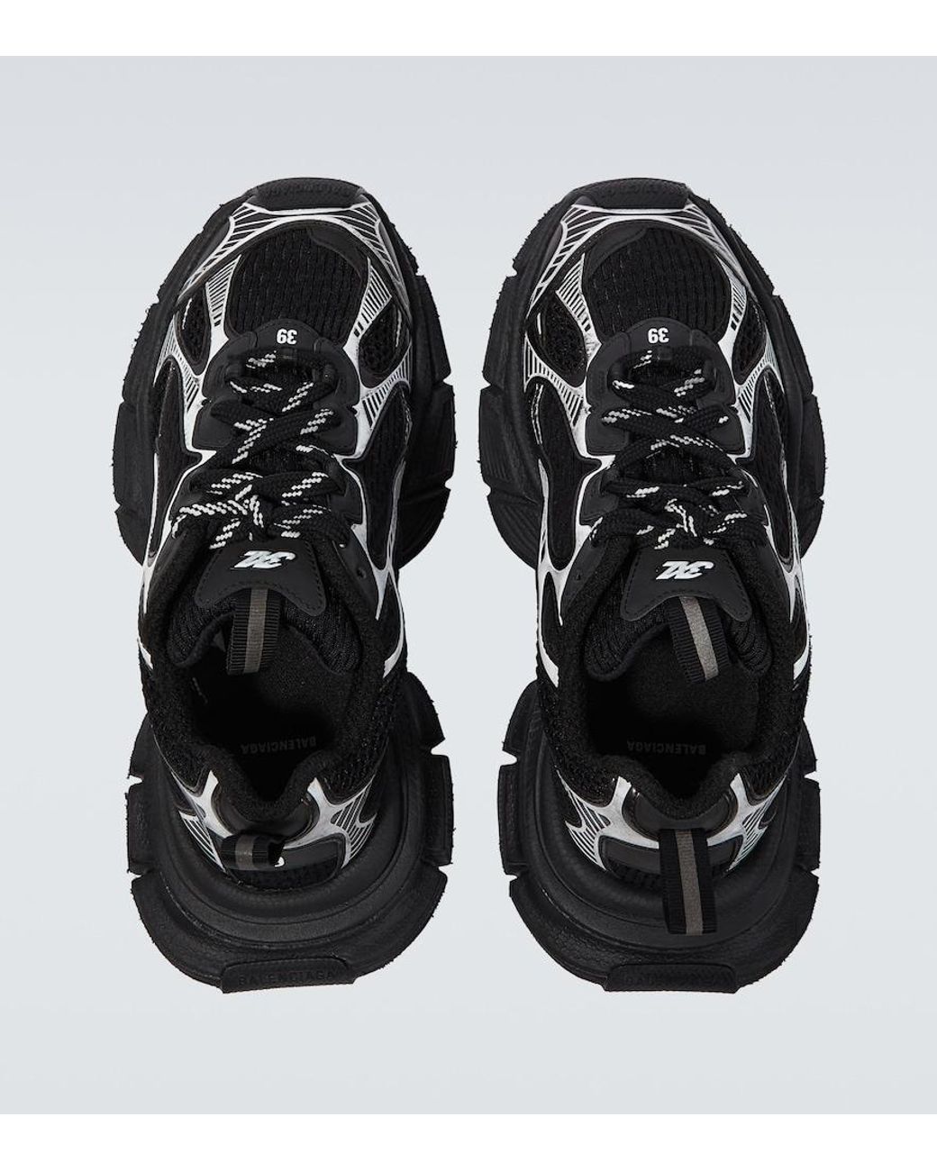 Balenciaga Black '3Xl' Low Top Sneakers With Logo Detail for men