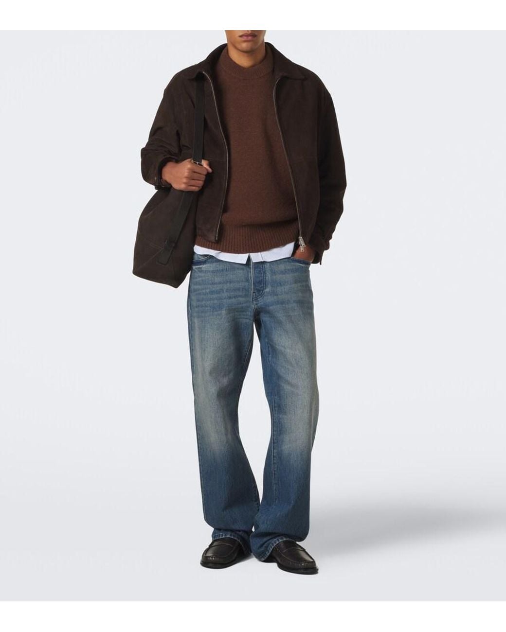 AMI Brown Ami De Coeur Alpaca And Wool-Blend Sweater for men