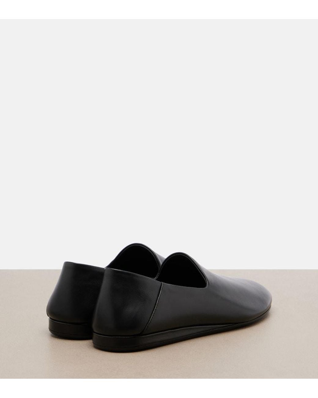 Jacquemus Black Slip-Ons Aus Leder