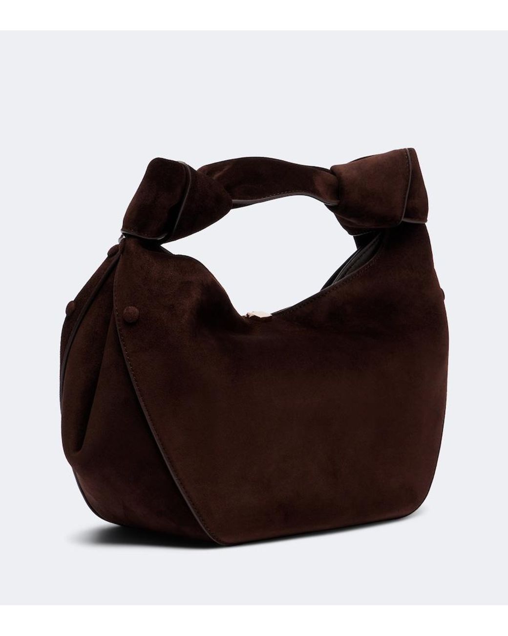 Gabriela Hearst Black Antonia Mini Suede Top Handle Bag