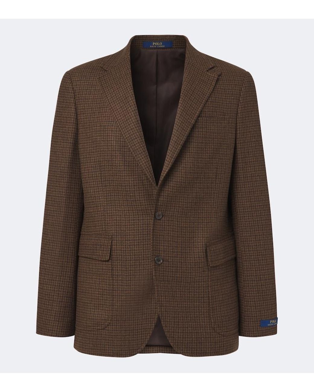 Polo Ralph Lauren Brown Checked Wool-Blend Blazer for men