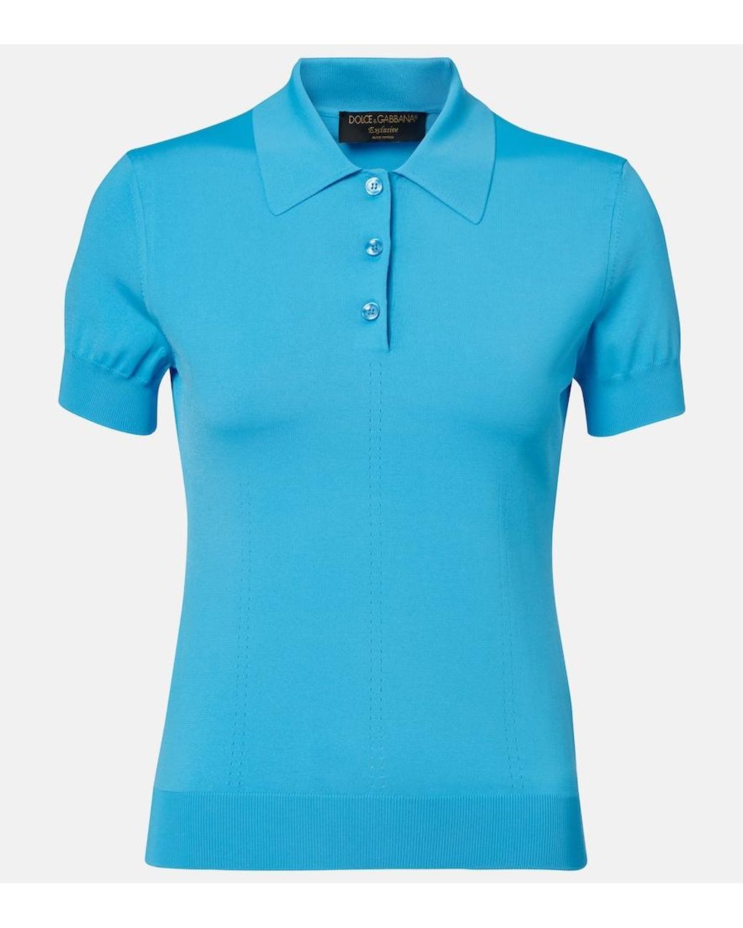 Dolce & Gabbana Blue Polo Shirt