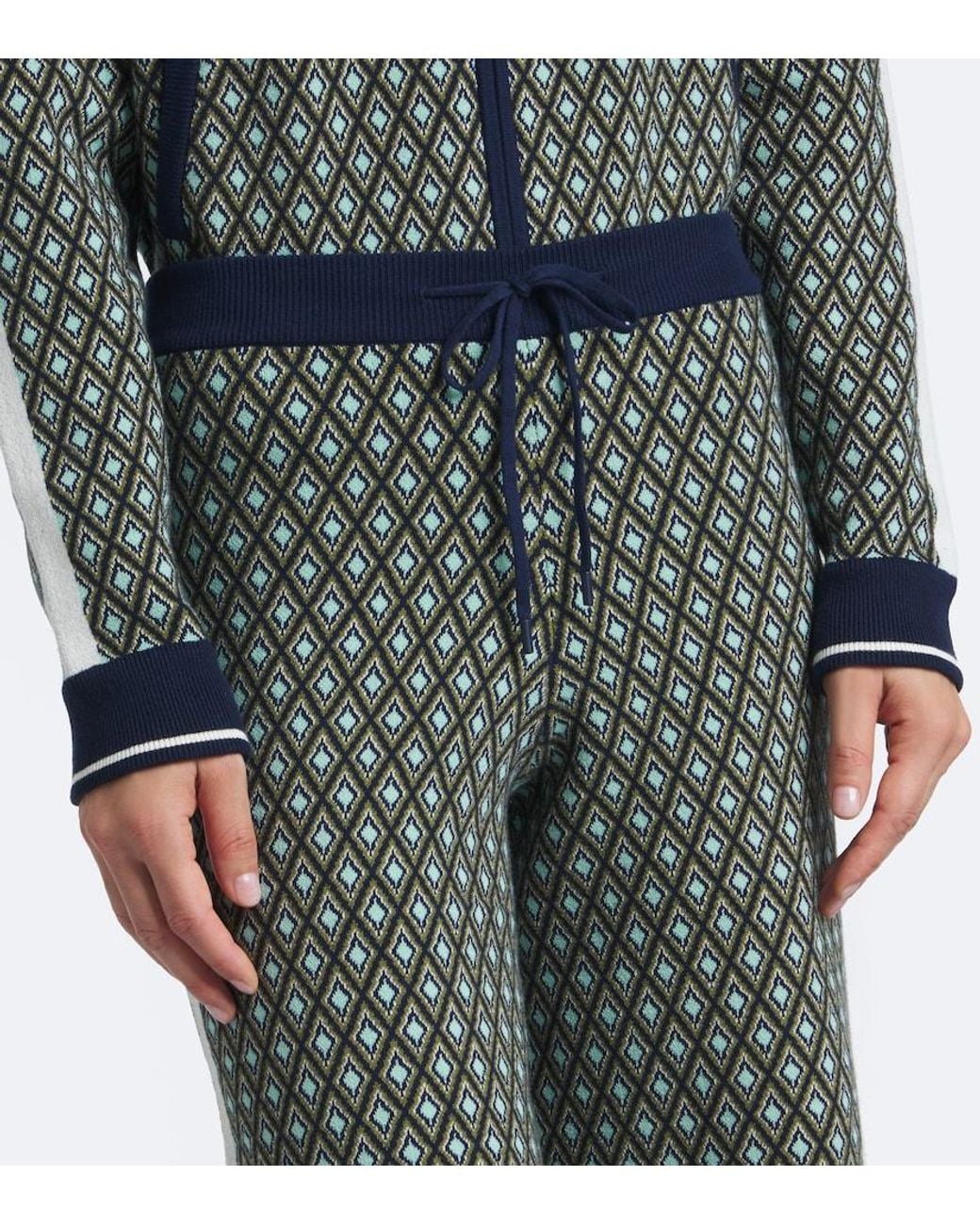 The Upside Green Viva Juniper Cotton-Blend Wide-Leg Pants