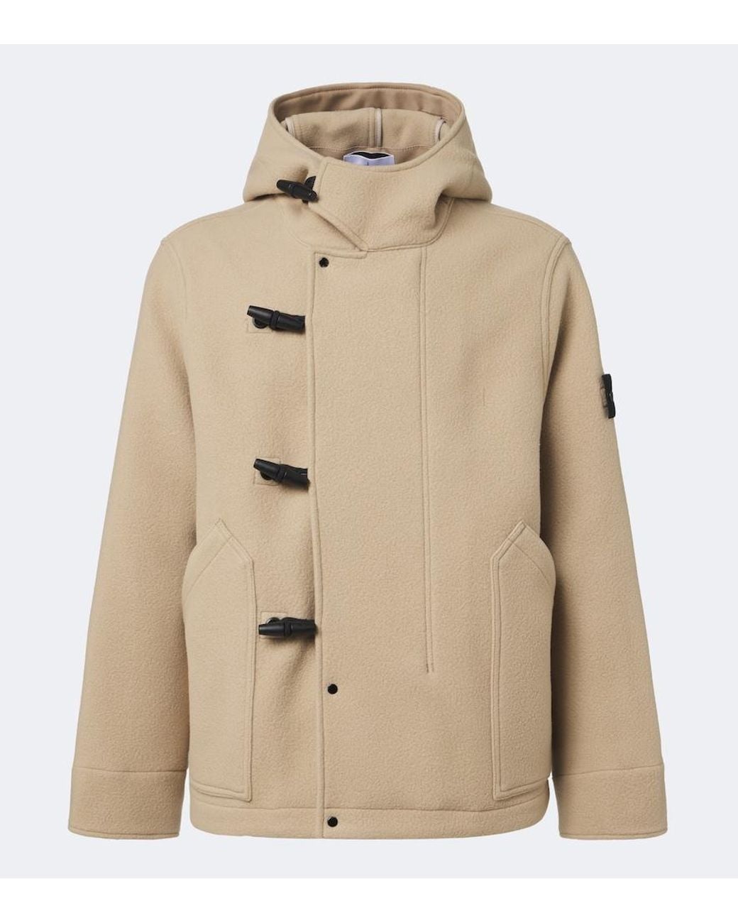 Stone Island Natural Heavy Melton Wool And Cashmere Parka for men