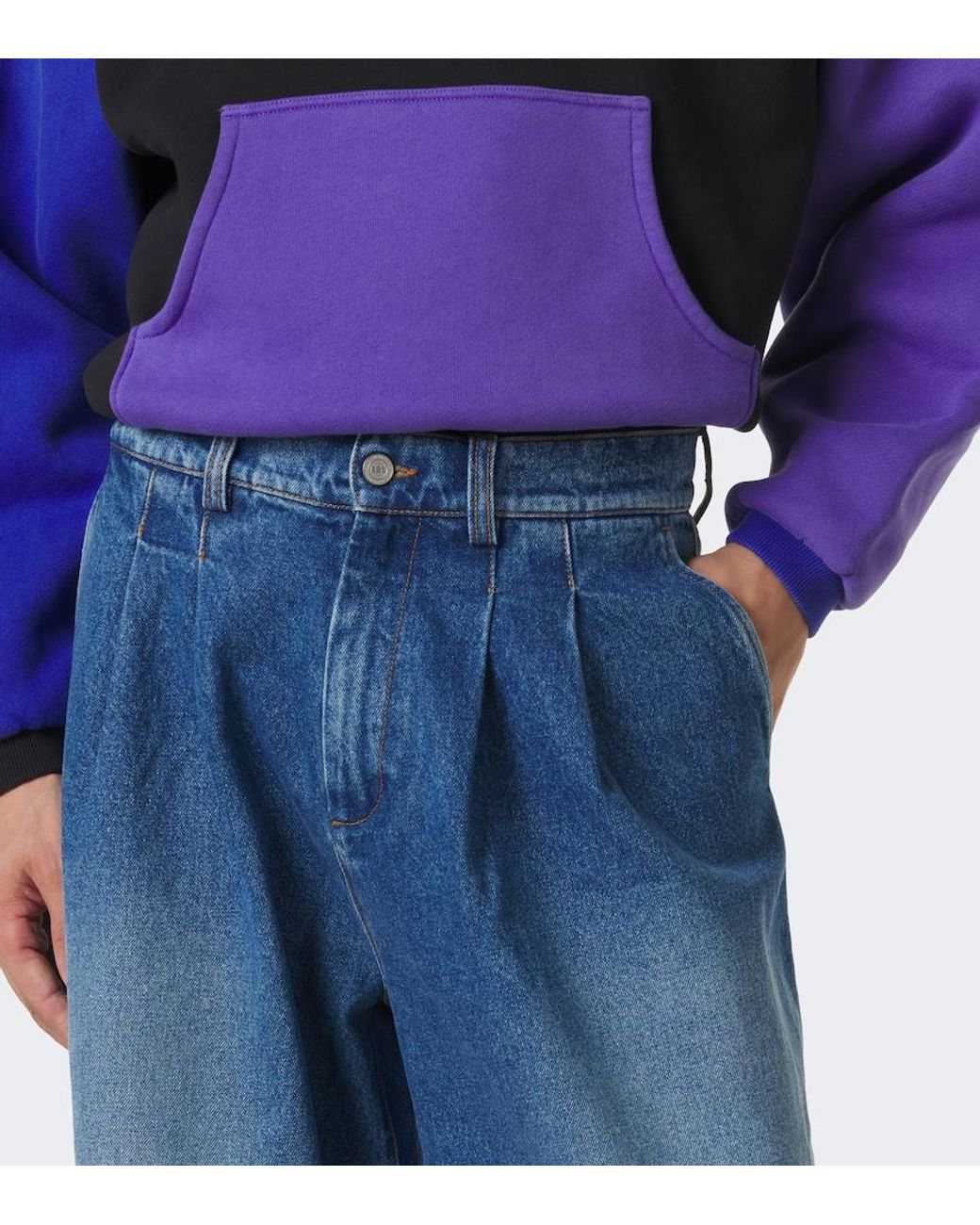 ERL Blue Wide-Leg Jeans for men