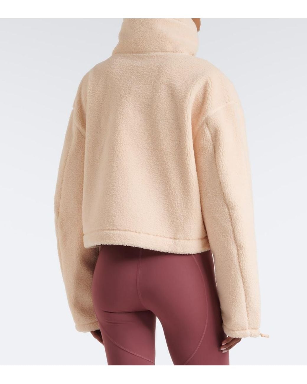 Adidas By Stella McCartney Natural Hooded Teddy Jacket