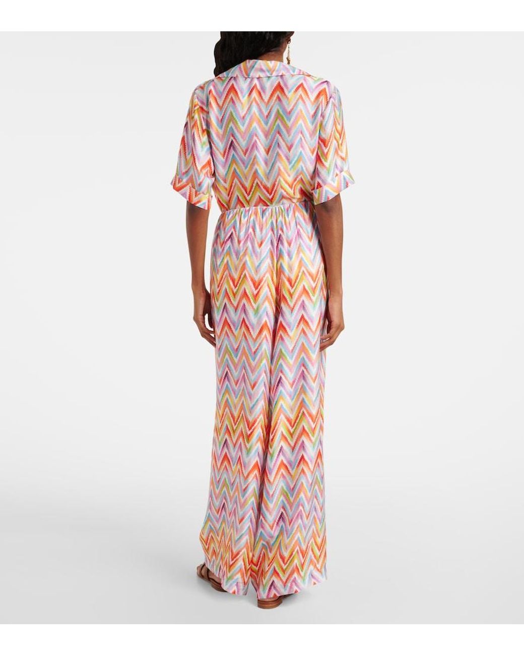 Pantalon Ample Zigzag Missoni en coloris Multicolor