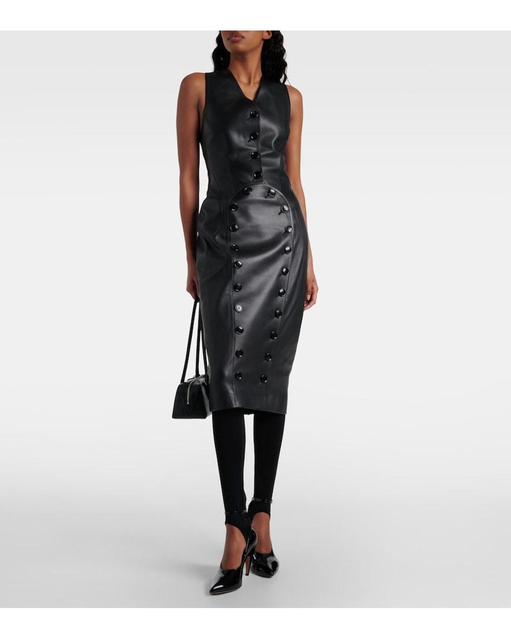 Alaïa Black High-Rise Tights