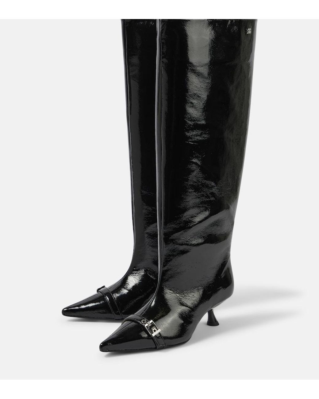 Ganni Black Synthetic Naplack Boots