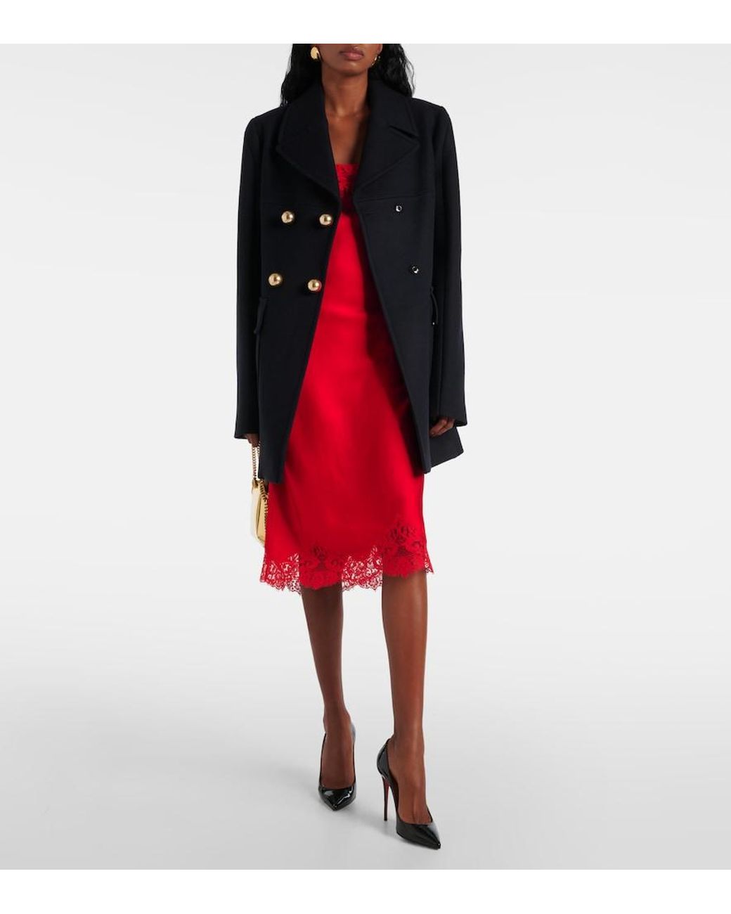 Stella McCartney Black Wool Coat
