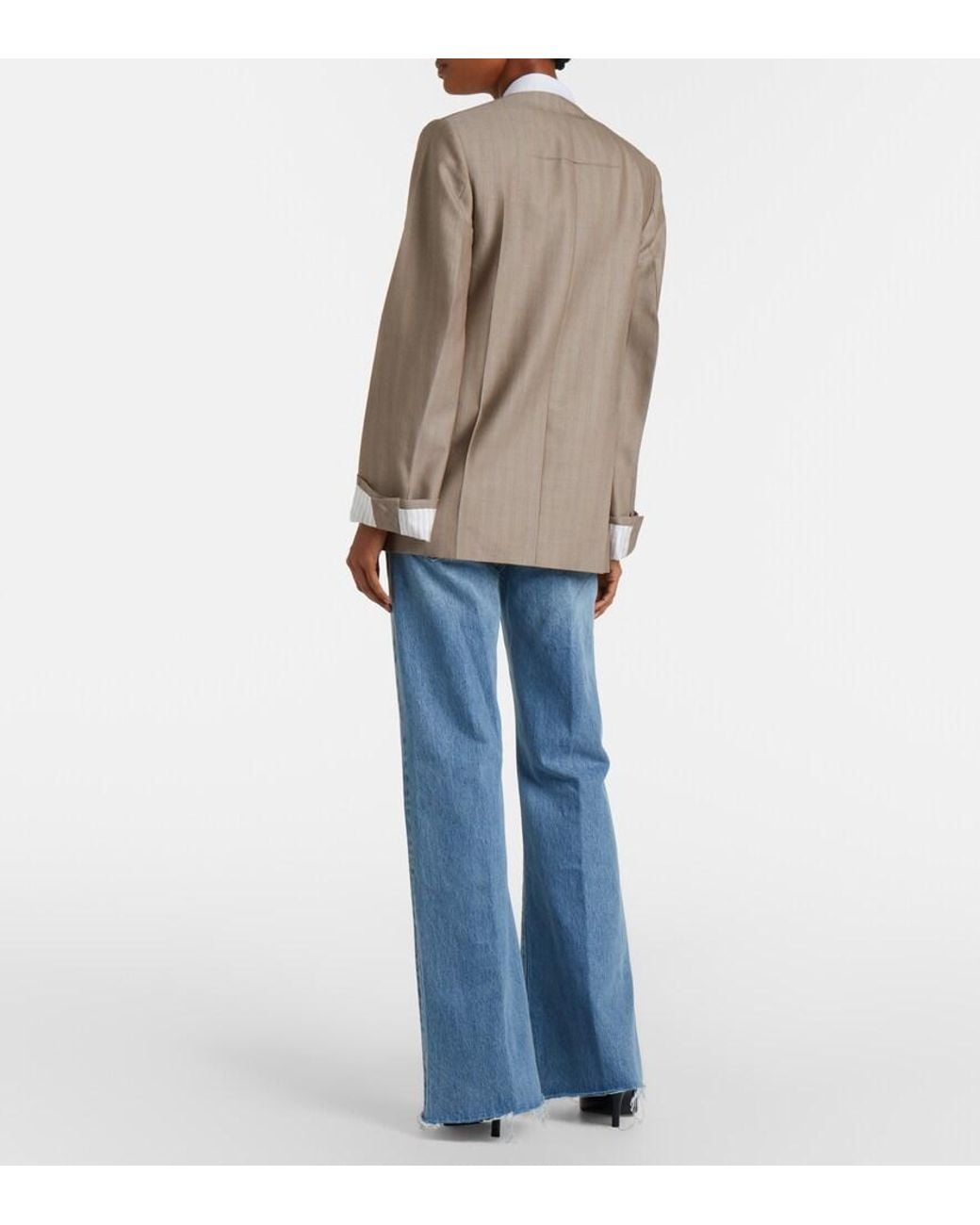 FRAME Blue The Lax Flared Jeans