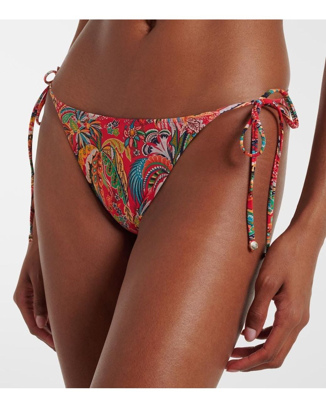 Etro Red Paisley Bikini