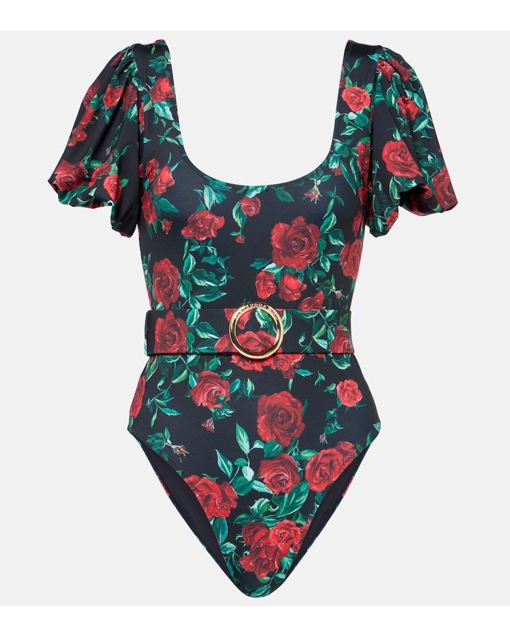 Alexandra Miro Blue Jeanie Floral Swimsuit