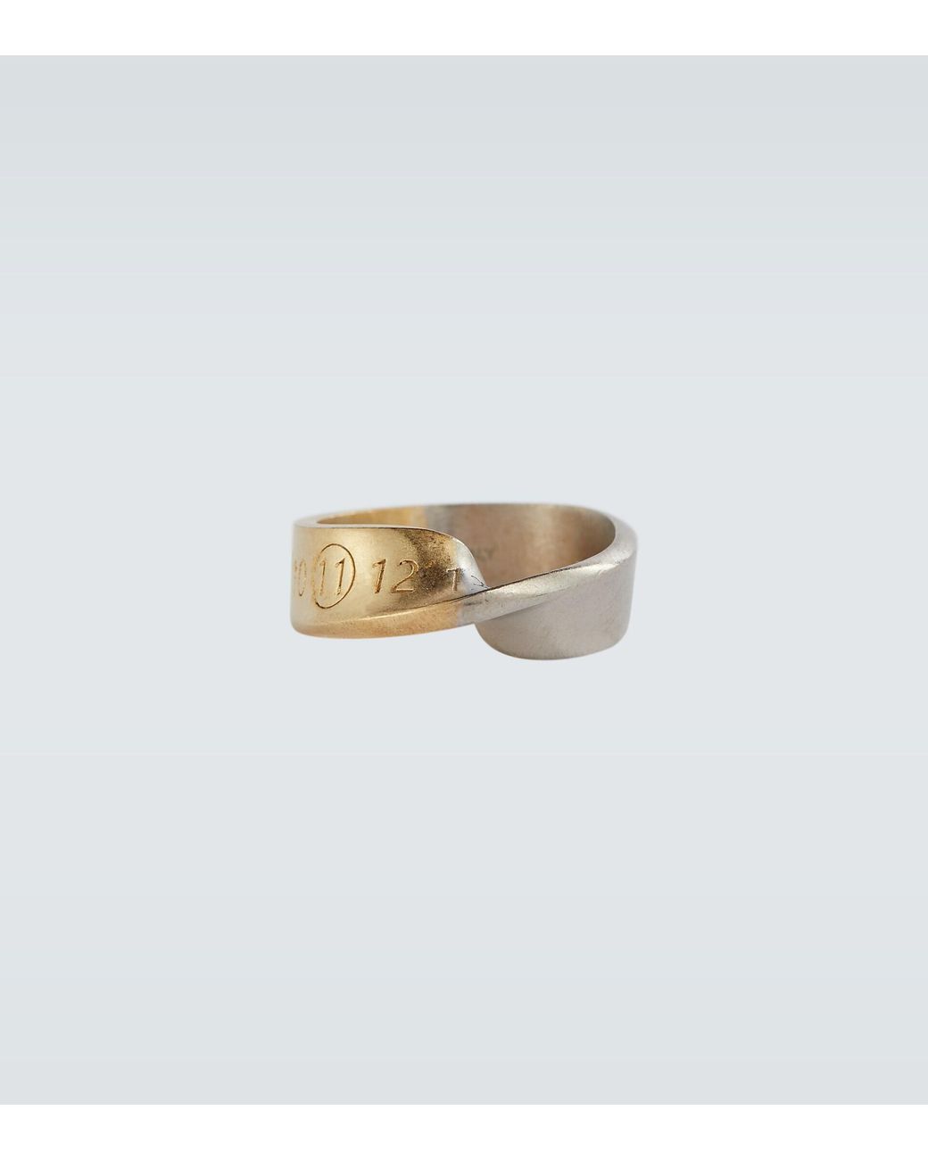 Maison Margiela Twisted Number Ring in White for Men Lyst