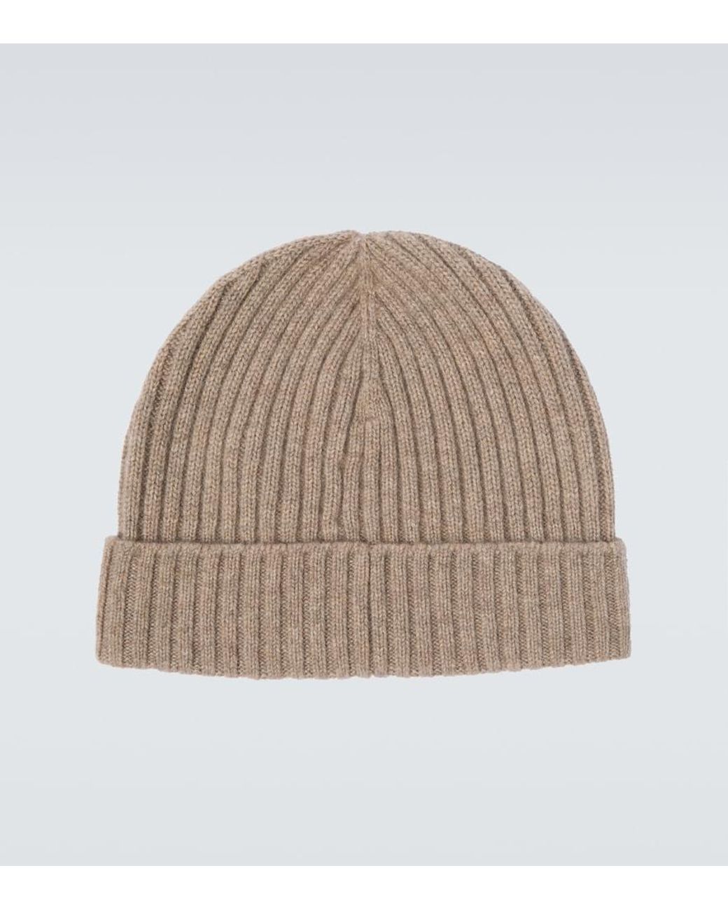 Brioni Natural Cashmere Beanie for men