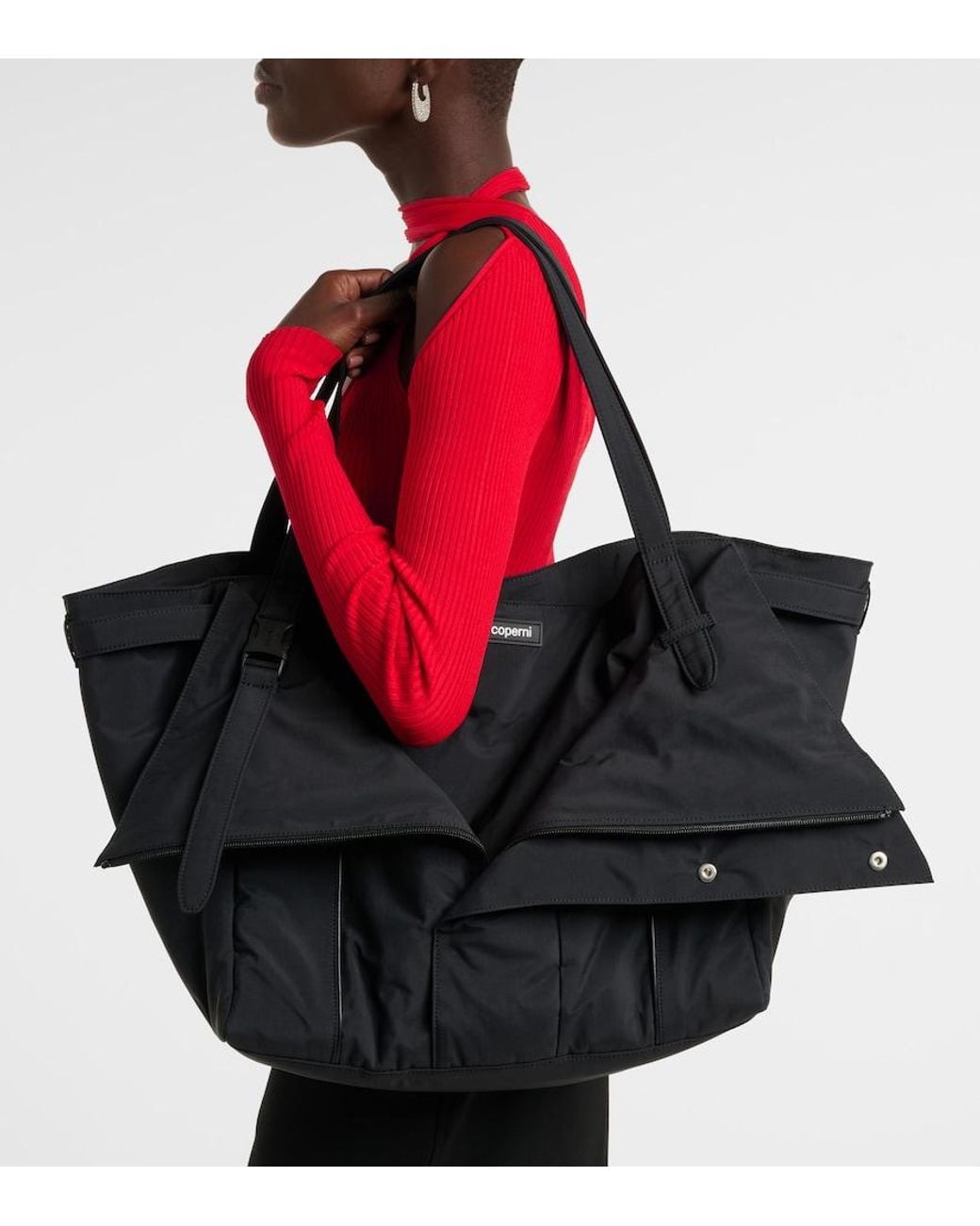 Coperni Black Belt Cabas Tote Bag