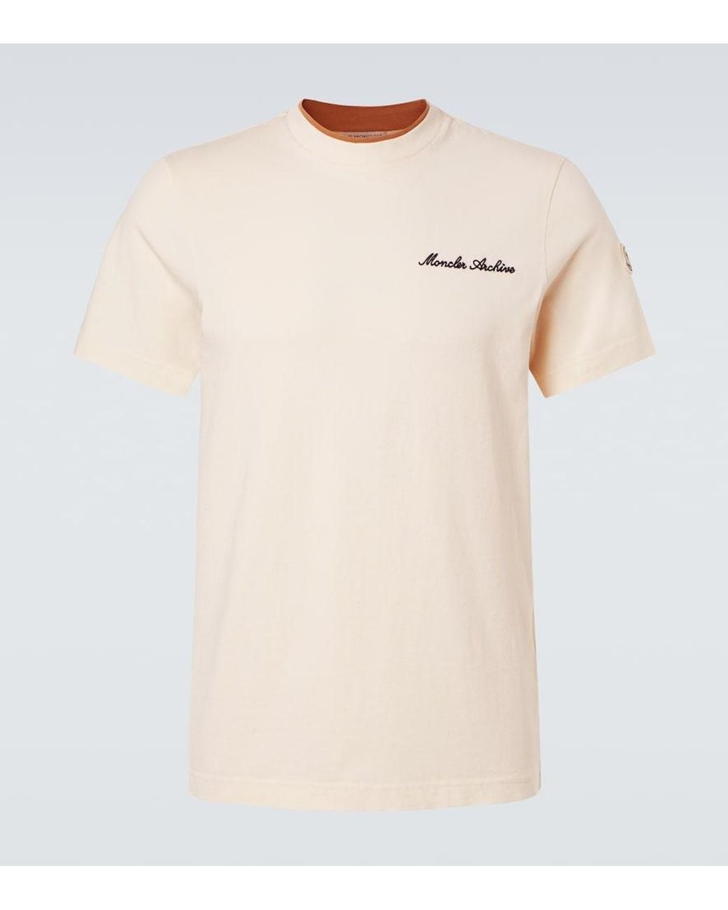 Moncler Natural Archivio Cotton Jersey T-Shirt for men