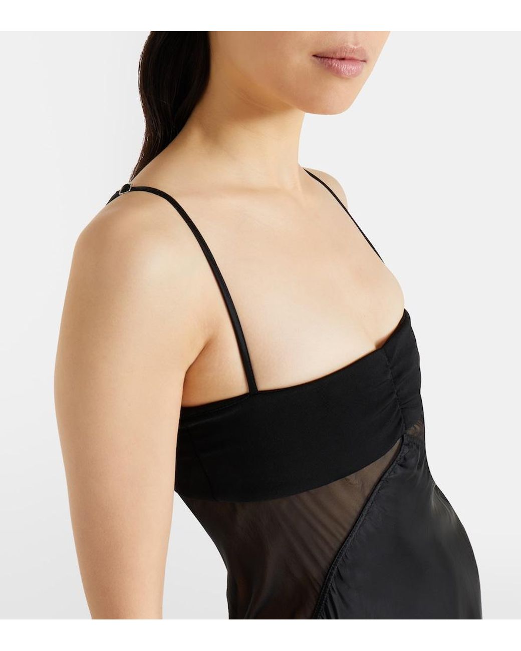 Rick Owens Black Combo Slip Dress
