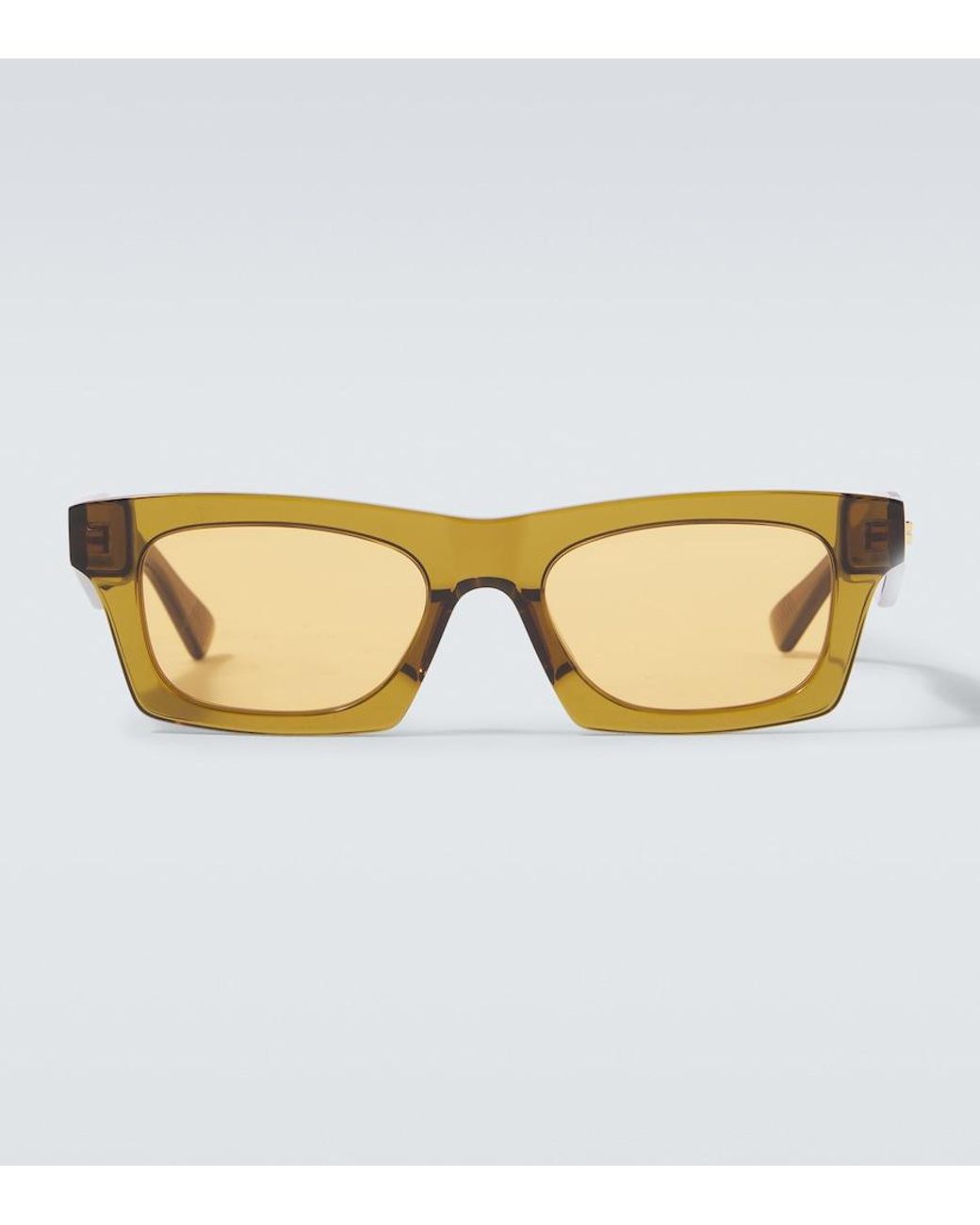 Bottega Veneta Green Square Sunglasses for men