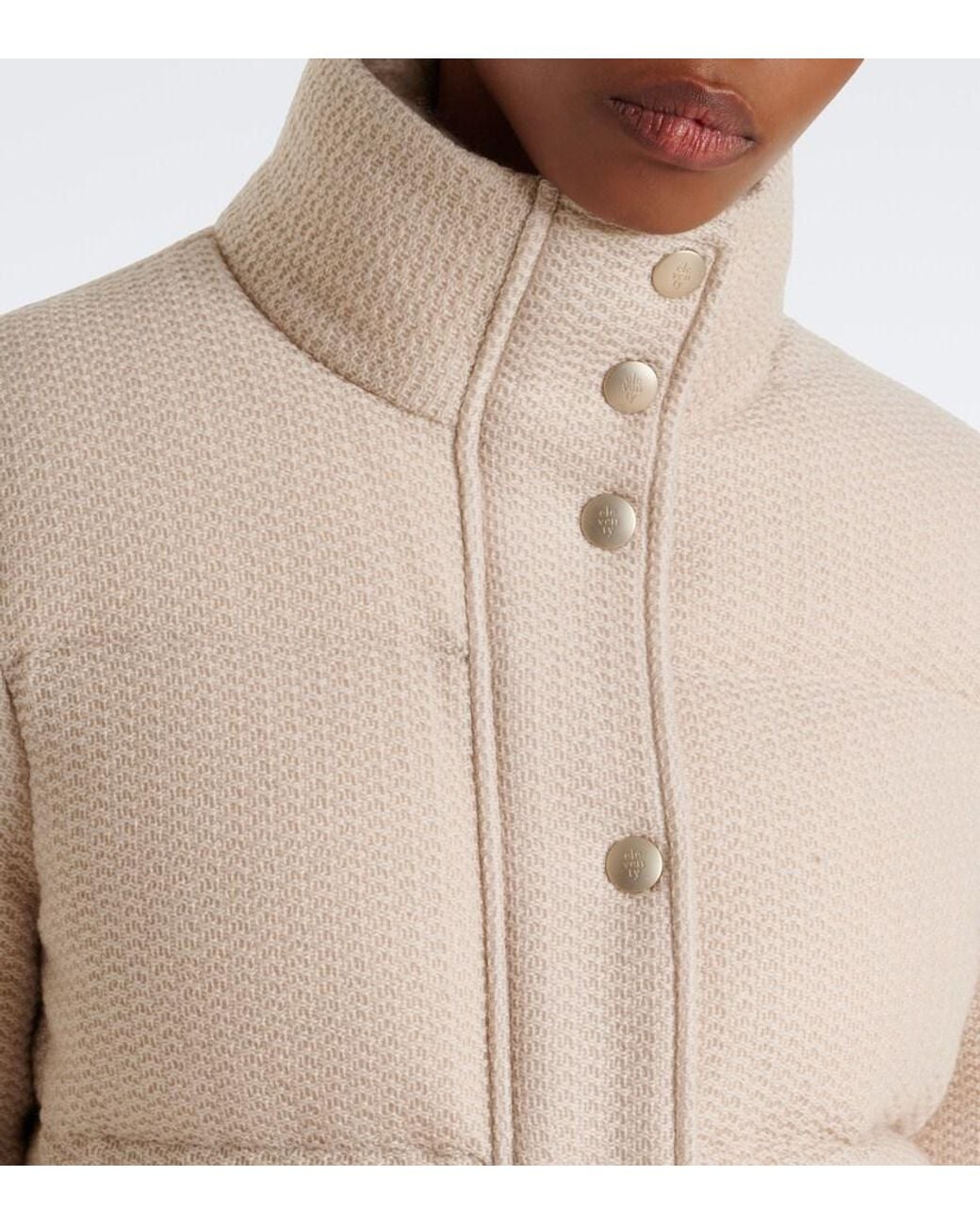 Eleventy Natural Wool Down Jacket