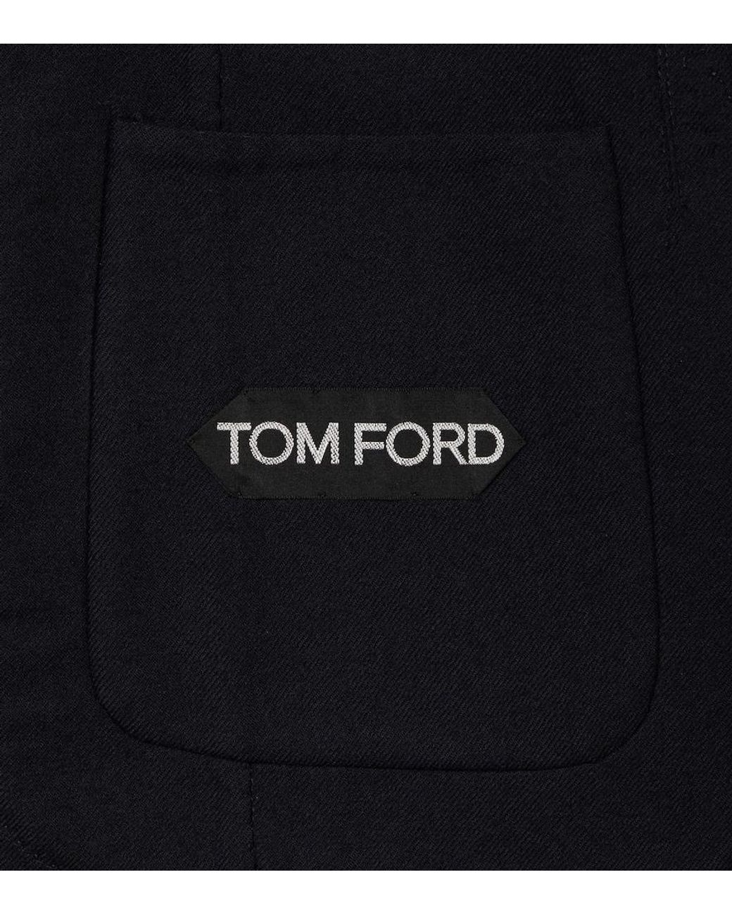 Tom Ford Blue Wool Jacket for men