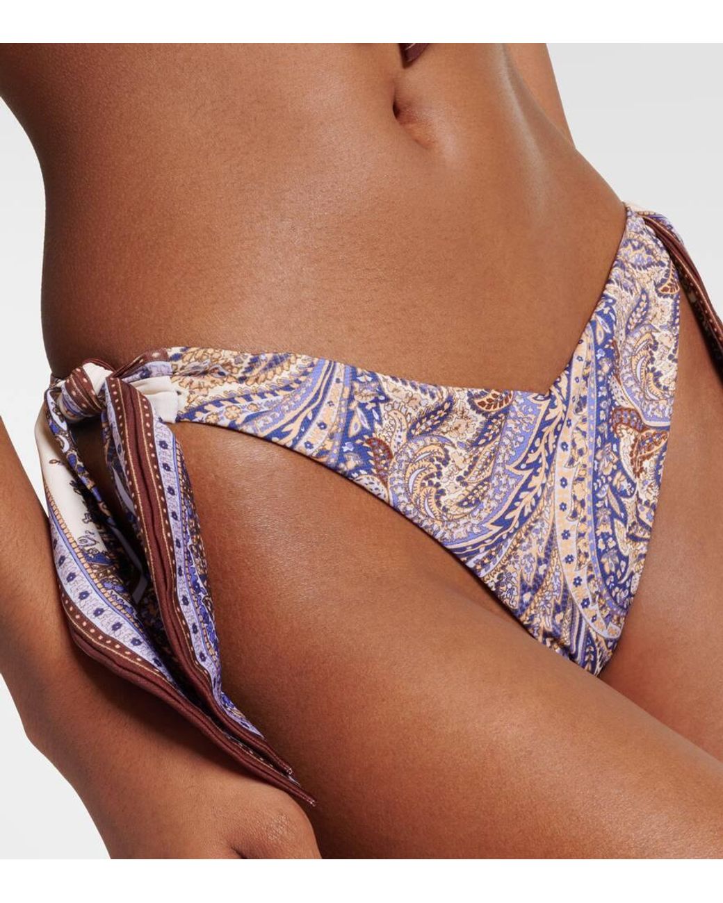 Zimmermann Ottie Paisley Bikini in Purple | Lyst UK
