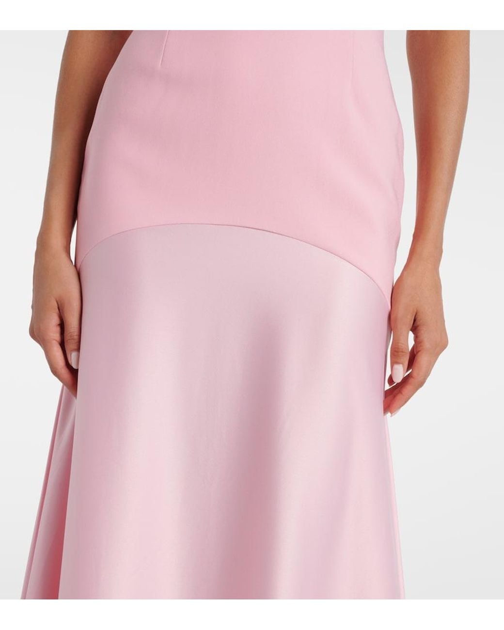 Solace London Pink Alessandra Satin Gown