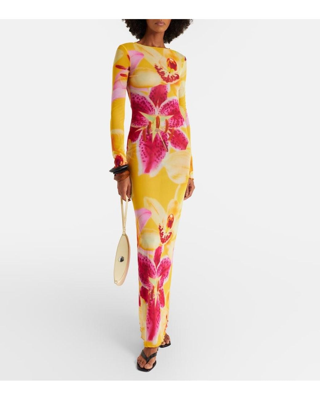 SAME Pink Maxikleid Aus Mesh