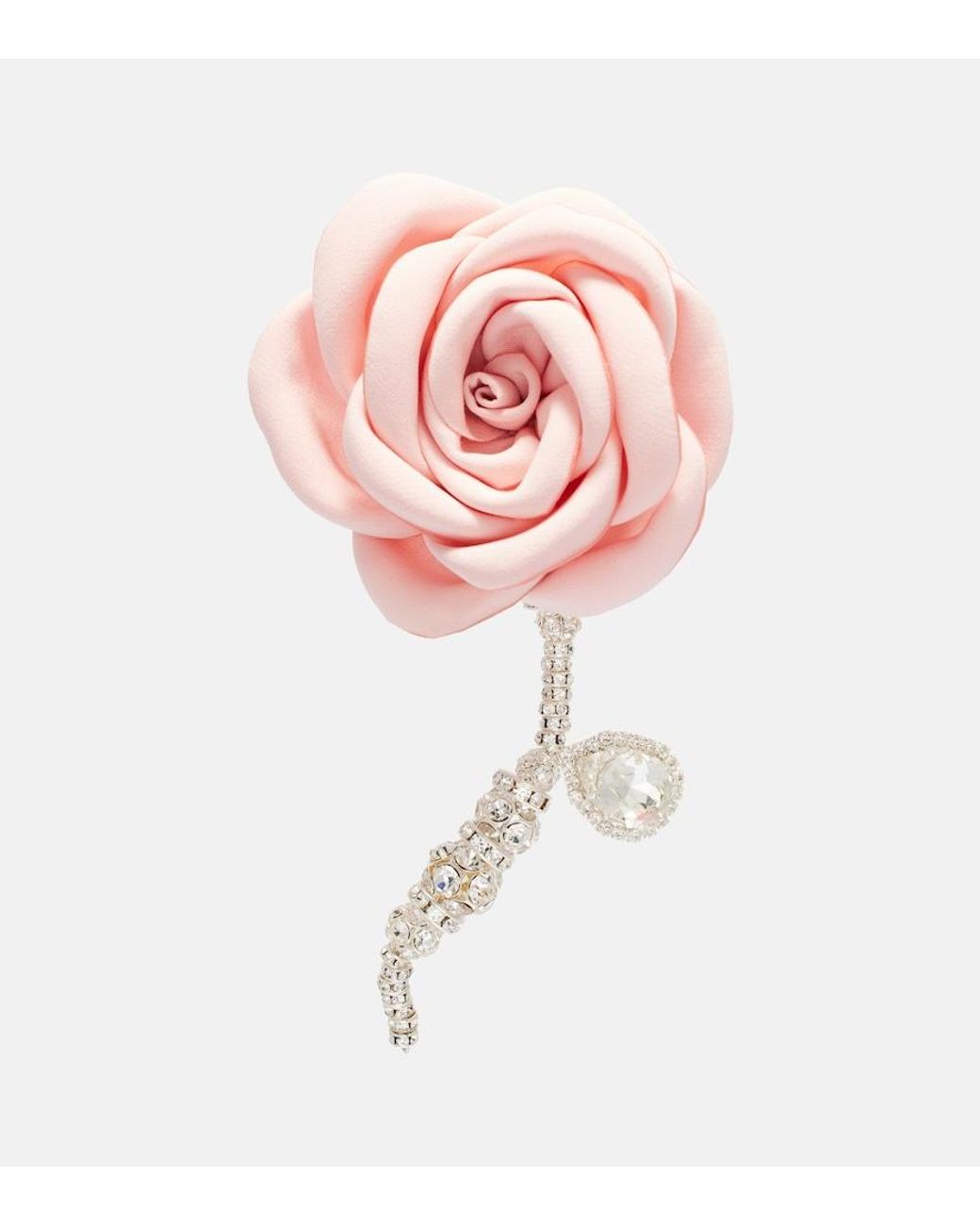Magda Butrym Pink Embellished-Plated Single Earring