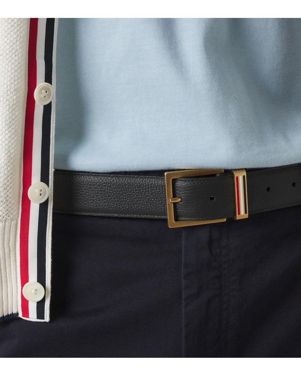 Cintura di Thom Browne in Black da Uomo