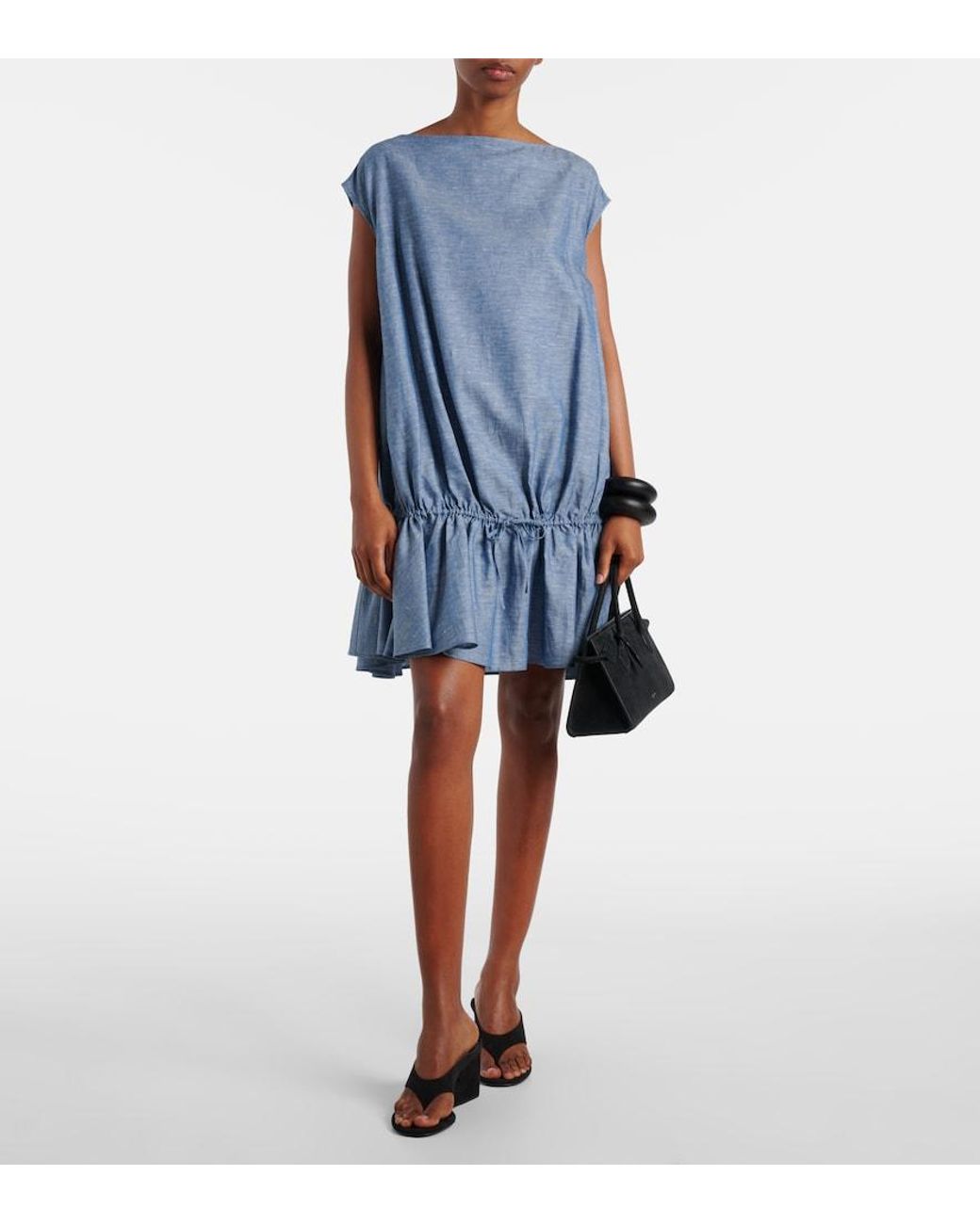 Alaïa Blue Chambray Minidress