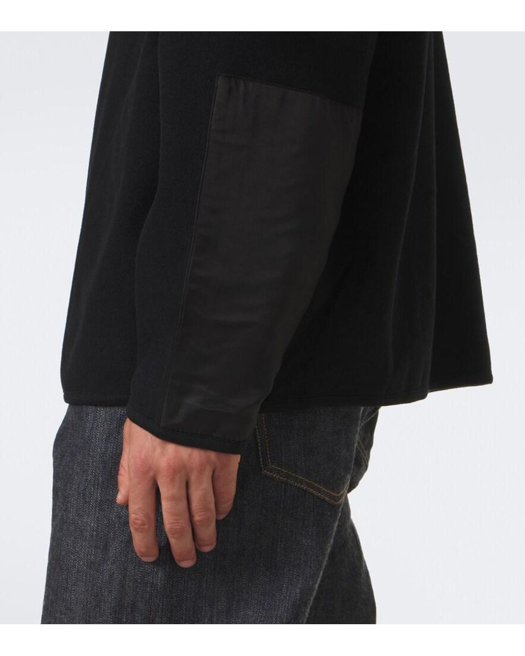 Visvim Black Barlow Wool Fleece Sweater for men