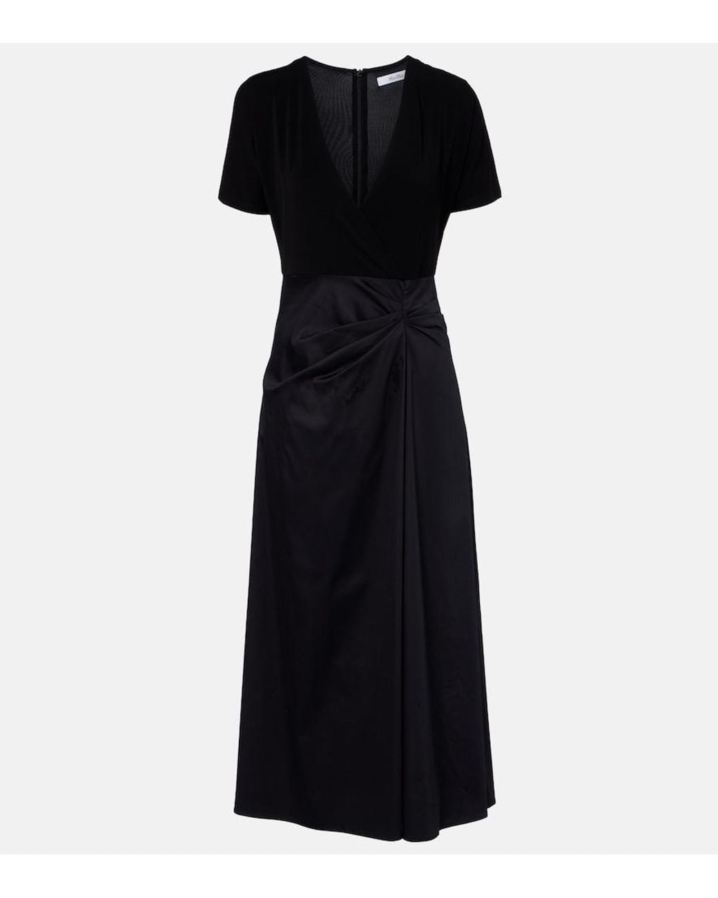 Max Mara Black Grembo Knitted Midi Dress