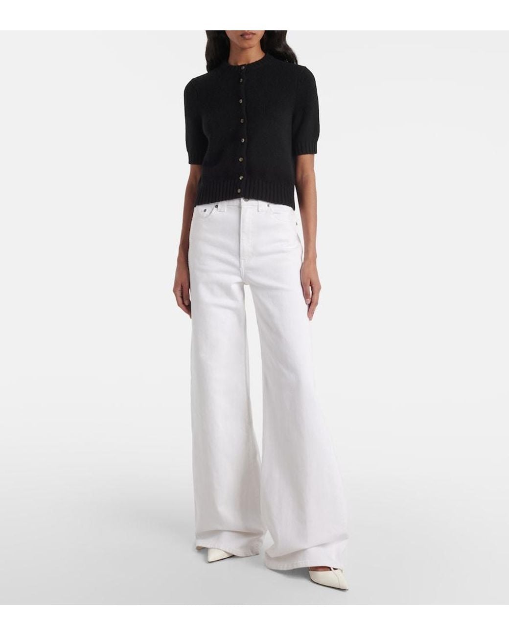 Jeans Flared Dane Khaite de color White