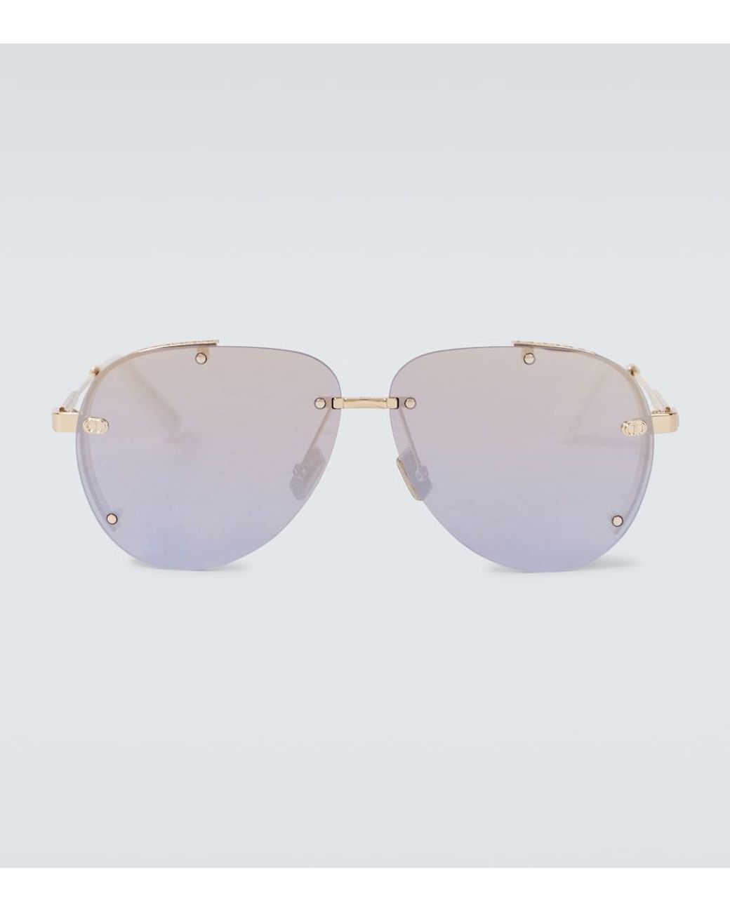 Dior Metallic Neodior A1U Aviator Sunglasses for men