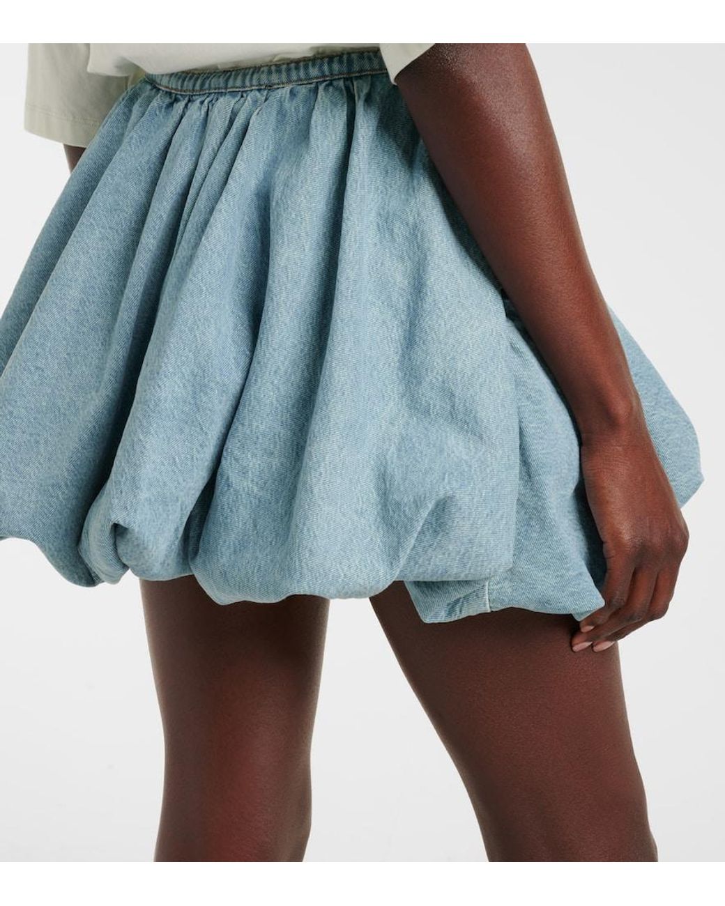 ROTATE BIRGER CHRISTENSEN Denim Balloon Skirt in Blue | Lyst