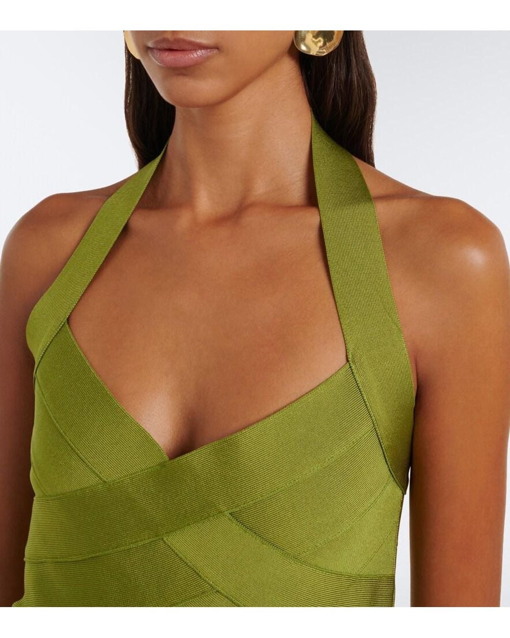retroféte Green Pippa Halterneck Top