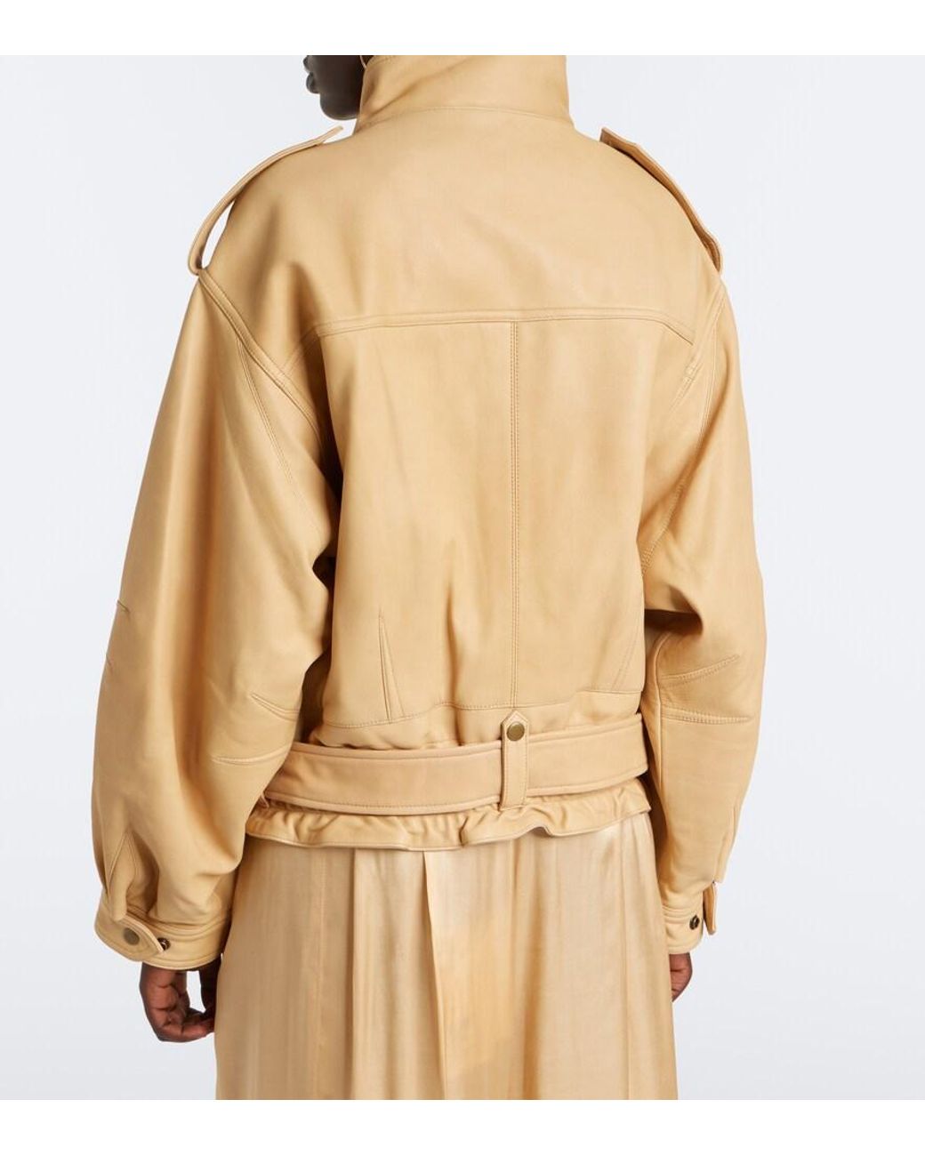 Isabel Marant Natural Farza Leather Jacket