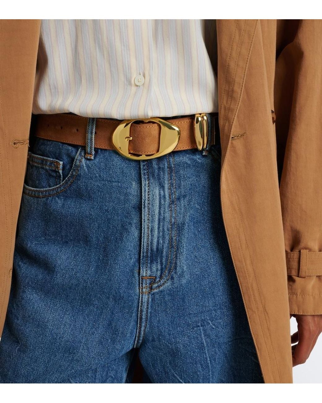 Amanu Brown Grumeti Suede Belt